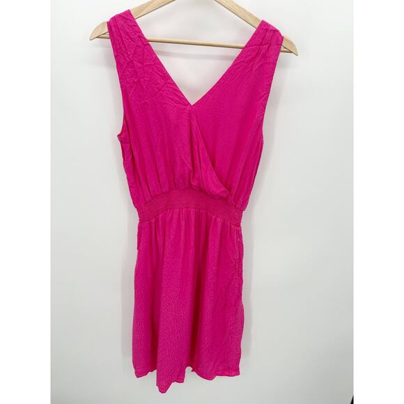 Cupcakes & Cashmere Dress Women SMALL NWT Pink Azalea Tasha Sleeveless V-Neck - Picture 2 of 11